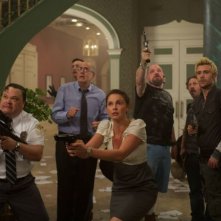 Tim Blake Nelson, Pruitt Taylor Vince, Rob Huebel (sullo sfondo) con Ashley Judd ne Le regole della truffa