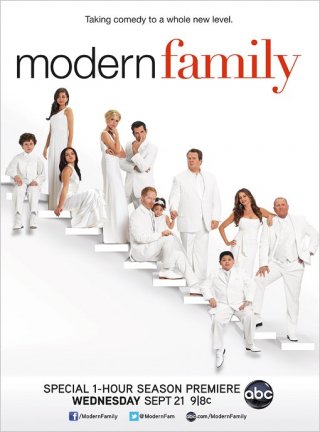 Un poster della stagione 3 di Modern Family