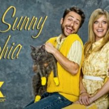 Un poster con sviluppo orizzontale della stagione 7 della serie C'è sempre il sole a Philadelphia