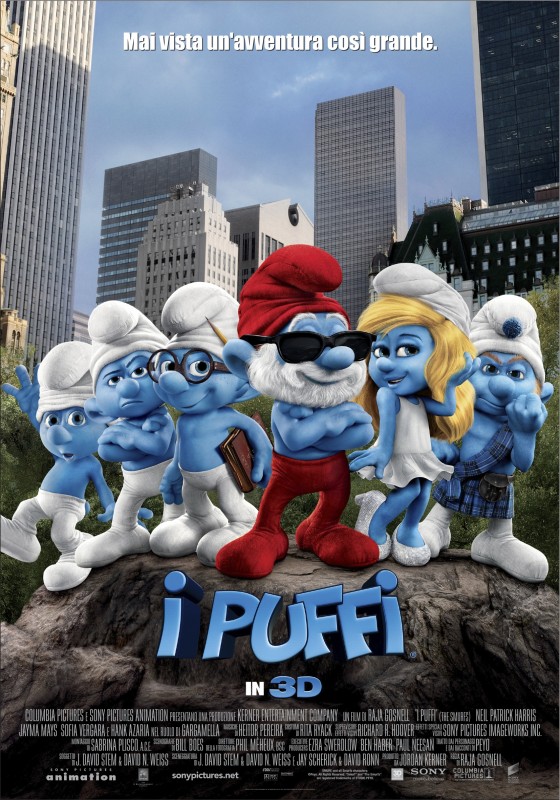 I Puffi Poster Italiano Definitivo Del Film 213043