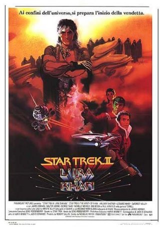 Locandina italiana di Star Trek II: L'Ira di Khan.