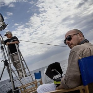 Emanuele Crialese sul set del suo Terraferma