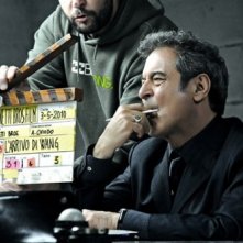 Ennio Fantastichini sul set de L'arrivo di Wang