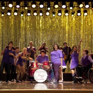 Glee: una scena dell'episodio The Purple Piano Project