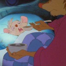 Una drammatica scena del film d'animazione 'Brisby e il segreto di NIMH' (1982)