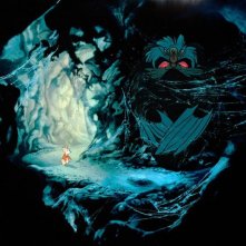 Una inquietante scena del film d'animazione Brisby e il segreto di NIMH