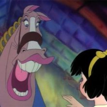 Una scena del film d'animazione Charlie - Anche i cani vanno in paradiso di Don Bluth