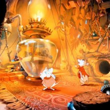 Una sequenza del film d'animazione Brisby e il segreto di NIMH