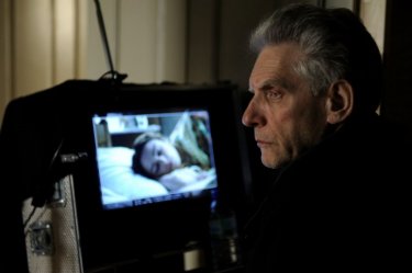 David Cronenberg sul set del suo film A Dangerous Method