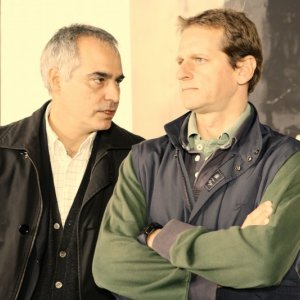 La Pegna con Patrizio Catalano Gonzaga  sul set Rocchetta International 2010