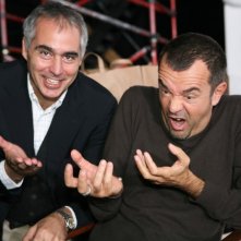 Massimiliano La Pegna con Marcello Cesena sul set Rocchetta International 2010