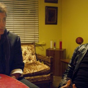 Paul Hipp e Willem Dafoe in una immagine del film di Abel Ferrara 4:44 Last Day on Earth