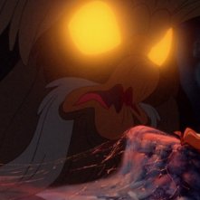 Una scena del film d'animazione Brisby e il segreto di NIMH del 1982