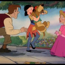 Una scena di gruppo del film d'animazione Charlie - Anche i cani vanno in paradiso