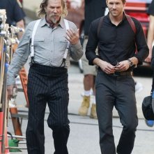 Jeff Bridges e Ryan Reynolds sul set di R.I.P.D.