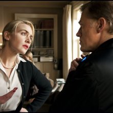Kate Winslet in Carnage di Roman Polanski di fronte a Christoph Waltz