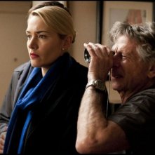 Kate Winslet, star di Carnage insieme al regista Roman Polanski