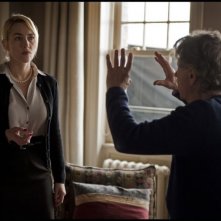 Kate Winslet sul set di Carnage con Polanski