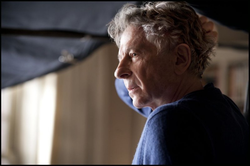 Roman Polanski sul set di Carnage, del 2011