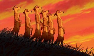 Una sequenza del cartoon Il re Leone