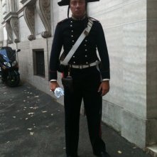 Arturo Gambardella sul set di un film