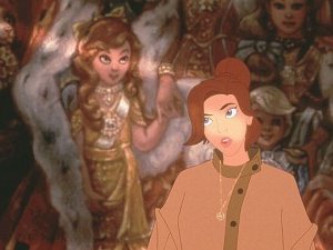 Una scena del film d'animazione Anastasia con la protagonista