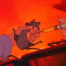 Una drammatica sequenza di Brisby e il segreto di NIMH del 1982 di D. Bluth
