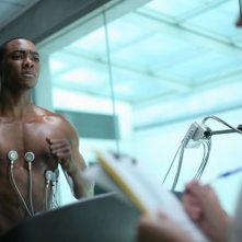 B.J. Britt a torso nudo in una scena di Transfer