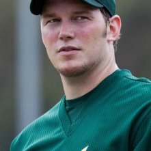 Moneyball: Chris Pratt in una scena del film