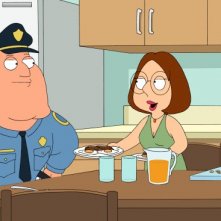 Meg e Joe Swanson in una scena di The Hand That Rocks the Wheelchair de I Griffin