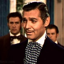 Clark Gable in una sequenza del film Via col vento (1939)
