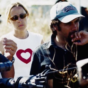 Eros Puglielli sul set della fiction Viso d'angelo