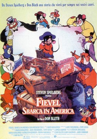 Fievel sbarca in America: Locandina del film d'animazione