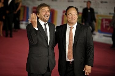 Gigi Proietti e James Belushi sul red carpet del Roma Fiction Fest 2011