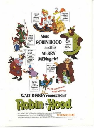 Robin Hood: Locandina del film d'animazione 