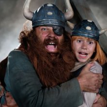 Wickie auf großer Fahrt: Jonas Hämmerle con Waldemar Kobus in una buffa immagine del film