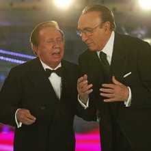 Pippo Baudo con Mike Bongiorno a Sanremo 2007