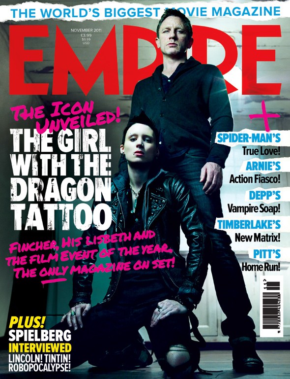Daniel Craig E Rooney Mara Sulla Copertina Di Empire Dedicata A The Girl With The Dragon Tattoo 216444