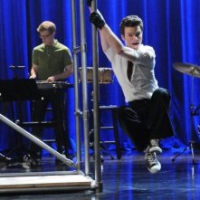 Chris Colfer in una scena dell'episodio di Glee 'I Am Unicorn'