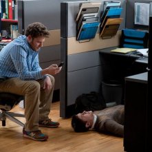 Seth Rogen e Joseph Gordon-Levitt in 50/50: una sequenza del film