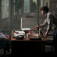 David Koechner e Miles Fisher in una scena di Final Destination 5