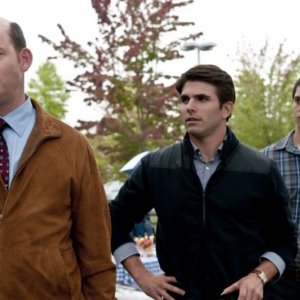Final Destination 5: David Koechner, Miles Fisher e Nicholas D'Agosto in una scena del film