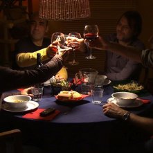 Cara, ti amo...: Orlando, Procoli, Franciosa e Scarpa in una scena del film cenano e parlano di donne