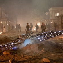 Cowboys & Aliens: l'attacco alieno si abbatte sulla cittadina e sui suoi abitanti