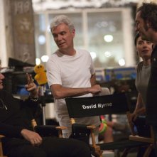 Paolo Sorrentino, Sean Penn e David Byrne sul set di This Must Be The Place