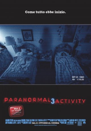 Paranormal Activity 3: la locandina italiana del film