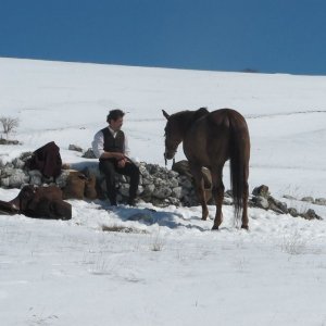 Vinicio Marchioni in un'incantevole sequenza di Cavalli di Michele Rho