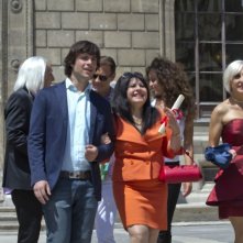 Guglielmo Scilla, Anna Maria Barbera e Paola Minaccioni in una scena di Matrimonio a Parigi