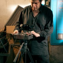 Il regista Francesco Gasperoni sul set del suo Parking Lot 3D