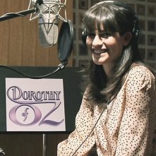 Lea Michele durante la registrazione dei dialoghi del film Dorothy of Oz
